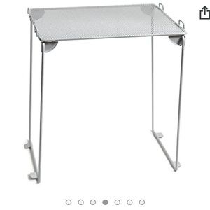 U brands gray mesh locker organizer folding shelf